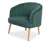 Fauteuil en velours côtelé