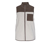 Gilet en peluche beige et marron