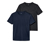 2 T-shirts en laine de mérinos, bleus