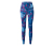 Legging de sport, rose vif/bleu