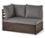 Module 3 places avec coussin de relaxation confortable