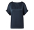 Blouse bimatière, bleu marine - Bleu marine