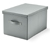 Boîte de rangement avec couvercle, gris