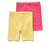 2 leggings de cycliste pour enfant, rose et jaune - Jaune et rose