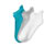 1x blanc, 1x gris chiné, 1x turquoise