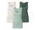 Beige, vert clair, vert foncé