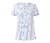 Chemisier avec manches papillon, blanc