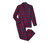 Pyjama en flanelle, bleu-rouge bordeaux