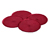 4 sets de table, rouges