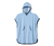 Poncho en éponge en coton bio, bleu