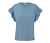 T-shirt avec volant, bleu acier