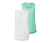 2 tops de sport, menthe et blanc