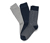 3 paires de chaussettes, bleu marine/gris