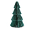 Arbre en papier pliable, petit, vert foncé