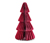 Arbre en papier pliable, petit, rouge