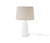 Lampe de table avec abat-jour en tissu, blanc
