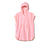 Poncho en éponge en coton bio, rose