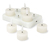 6 bougies chauffe-plat en cire avec LED 