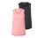 2 tops de sport, rose et noir