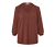 Chemise avec fronces, couleur terre cuite - Terre cuite