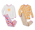 2 pyjamas en coton bio, jaunes
