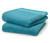 2 serviettes de toilette premium, turquoise