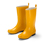 Bottes de pluie pour enfants, jaunes