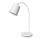 Lampe de table en métal, blanche