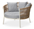 Fauteuil de jardin avec coussin de relaxation confortable, « Liska » 