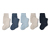 5 collants en coton pour enfant, bleu