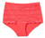 Culotte taille haute, rouge