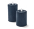 2 Bougies à LED en cire véritable, bleu - bleu