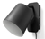Lampe murale en métal, noire