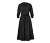 Robe en popeline, noire - Noir