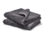 2 serviettes en jacquard, anthracite