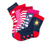 5 paires de chaussettes en coton bio, roses