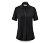 Blouse avec patte de boutonnage, noire
