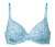 Turquoise avec imprimé floral intégral