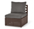 Fauteuil 1 place modulable « Tinus » avec coussin de relaxation confortable