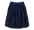 Bleu foncé avec taille bleue scintillante