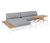 Canapé d'angle premium « Liska » avec table basse à hauteur réglable