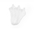 3 paires de chaussettes de course professionnelles unisexes, blanches