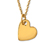 Collier en or avec pendentif en forme de cœur