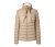 Veste matelassée avec col en maille, beige