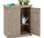 Petite armoire de jardin « Jonte » avec plan de travail galvanisé