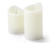 2 bougies à LED en cire véritable, blanc crème