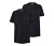 2 t-shirts noirs à encolure en V