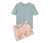 Pyjashort, short avec imprimé floral intégral