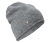 Beanie en maille fine, gris chiné