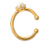 Earcuff avec perle de culture d’eau douce
